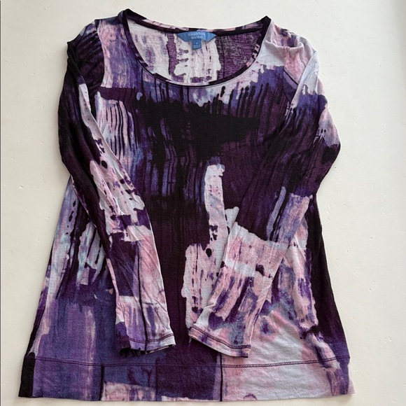 Simply Vera Vera Wang Tops - Simply Vera Abstract Purple Women's Top Size Small